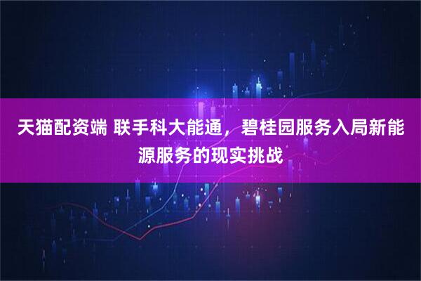天猫配资端 联手科大能通，碧桂园服务入局新能源服务的现实挑战